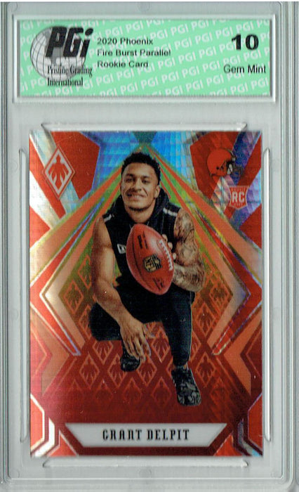 Grant Delpit 2020 Phoenix #160 Fanatics Fire Burst Rookie Card PGI 10