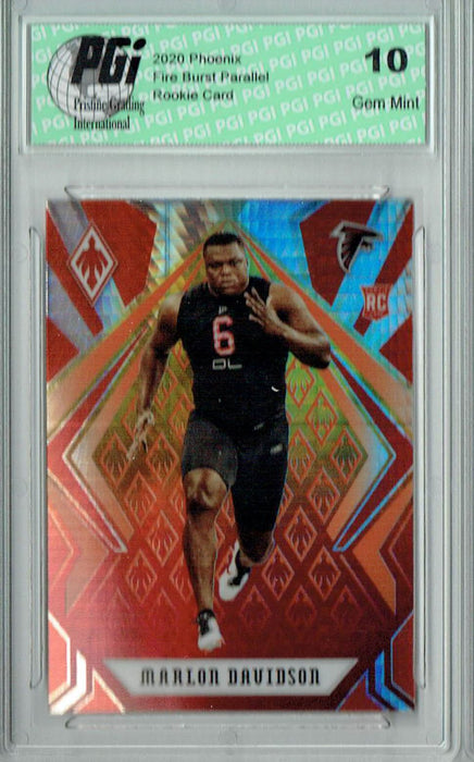 Marlon Davidson 2020 Phoenix #162 Fanatics Fire Burst Rookie Card PGI 10