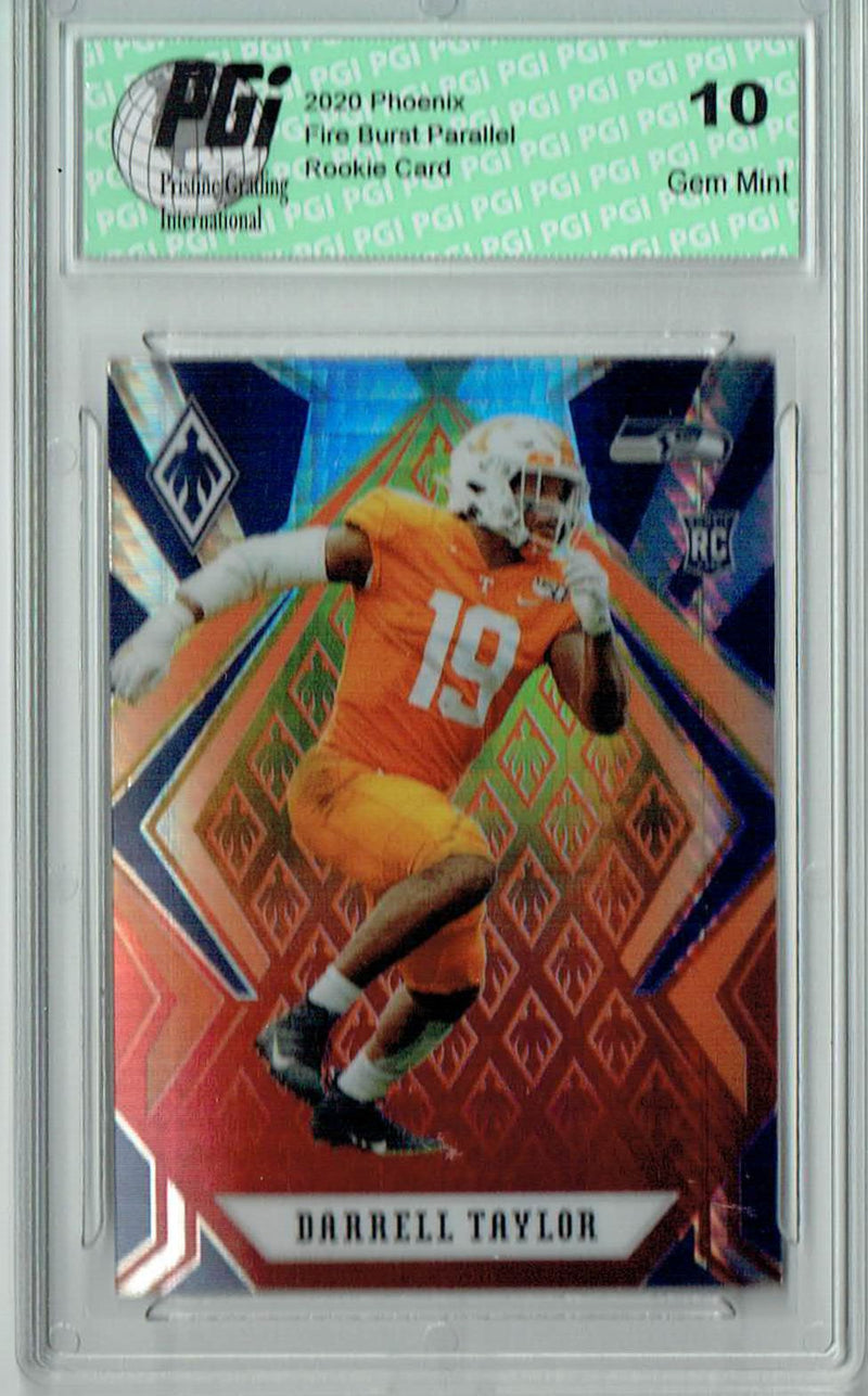 Darrell Taylor 2020 Phoenix #163 Fanatics Fire Burst Rookie Card PGI 10