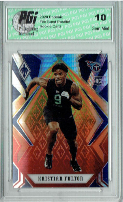 Kristian Fulton 2020 Phoenix #169 Fanatics Fire Burst Rookie Card PGI 10