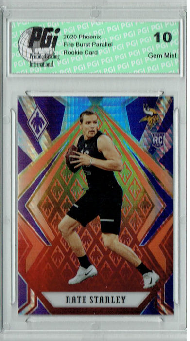Nate Stanley 2020 Phoenix #189 Fanatics Fire Burst Rookie Card PGI 10