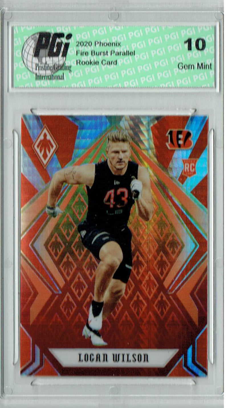 Logan Wilson 2020 Phoenix #198 Fanatics Fire Burst Rookie Card PGI 10