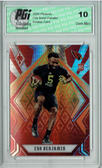 Eno Benjamin 2020 Phoenix #194 Fanatics Fire Burst Rookie Card PGI 10