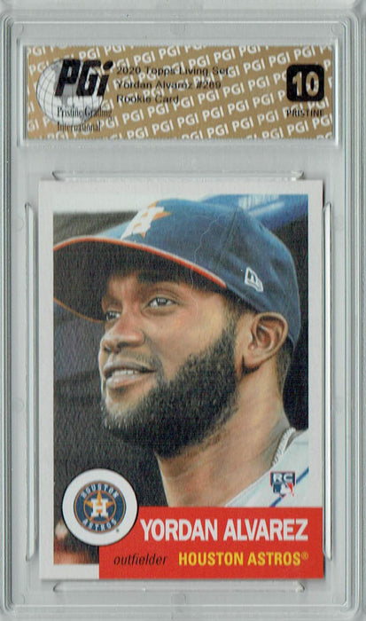 Yordan Alvarez 2020 Topps Living Set #289 PRISTINE Rookie Card PGI 10