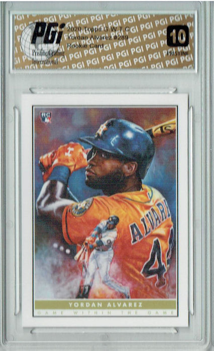 Yordan Alvarez 2020 Topps Game Within the Game #2 PRISTINE Rookie Card PGI 10