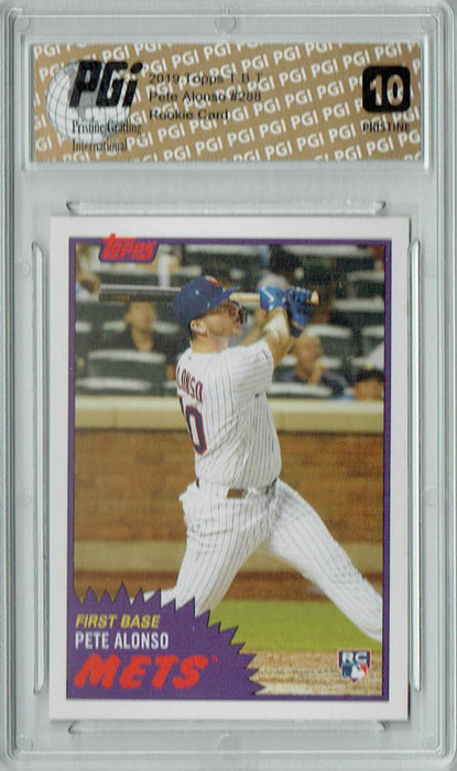 Pete Alonso 2019 Topps TBT #288 PRISTINE Rookie Card PGI 10