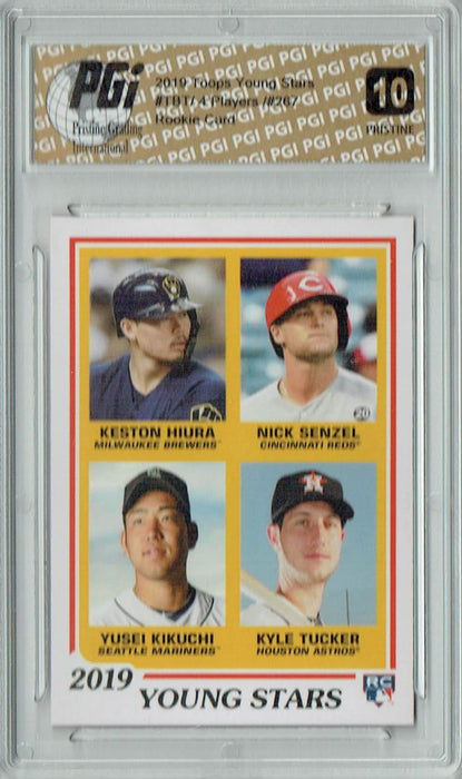 Keston Hiura 2019 Topps TBT #267 PRISTINE Rookie Card PGI 10