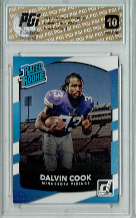 Dalvin Cook 2017 Donruss Football #343 PRISTINE Rookie Card PGI 10