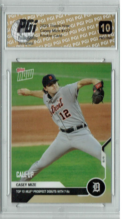 Casey Mize 2020 Topps Now #127 PRISTINE Rookie Card PGI 10