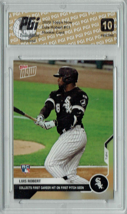 Luis Robert 2020 Topps Now #11 PRISTINE Rookie Card PGI 10