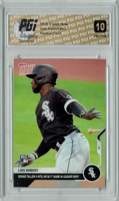 Luis Robert 2020 Topps Now #43 PRISTINE Rookie Card PGI 10