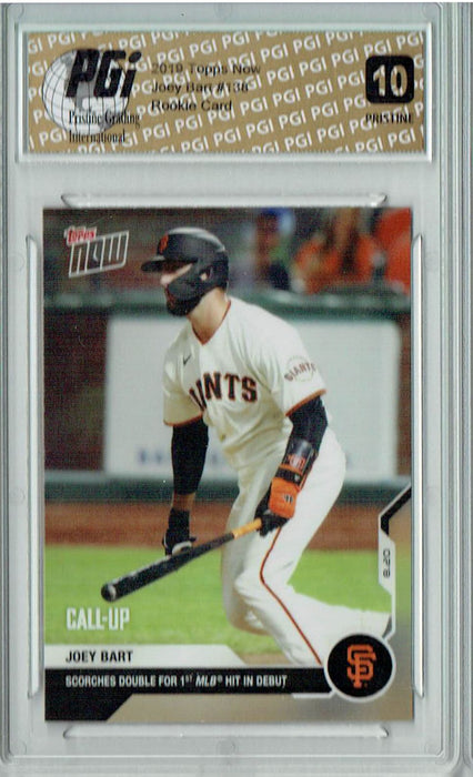 Joey Bart 2019 Topps Now #138 PRISTINE Rookie Card PGI 10