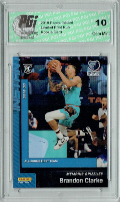 Brandon Clarke 2019 Panini Instant #200 Blue SP Set 1/152 Rookie Card PGI 10