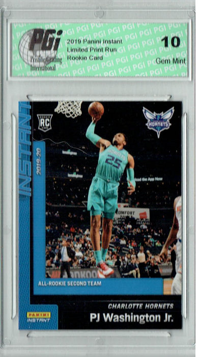 P.J. Washington 2019 Panini Instant #206 Blue SP Set 1/152 Rookie Card PGI 10