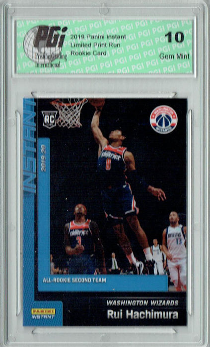 Rui Hachimura 2019 Panini Instant #207 Blue SP Set 1/152 Made Rookie Card PGI 10