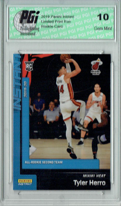 Tyler Herro 2019 Panini Instant #203 Blue SP Set 1/152 Made Rookie Card PGI 10