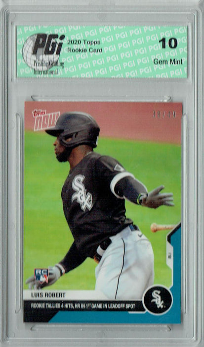 Luis Robert 2020 Topps Now #43 SSP #38/49 Made Rookie Card PGI 10