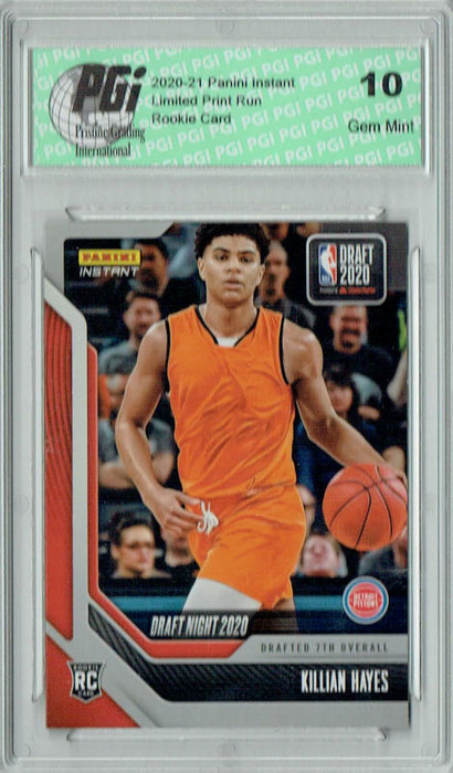 Killian Hayes 2020 Panini Instant Draft Night #DN16 388 Made Rookie Card PGI 10