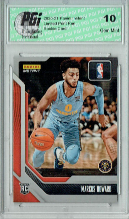 Markus Howard 2020 Panini Instant Draft Night #DN20 308 Made Rookie Card PGI 10