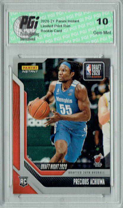 Precious Achiuwa 2020 Panini Instant Draft Night #DN26 1/312 Rookie Card PGI 10