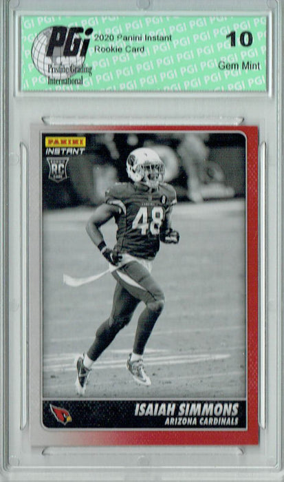 Isaiah Simmons 2020 Panini Instant Black & White #BW29 1/518 Rookie Card PGI 10