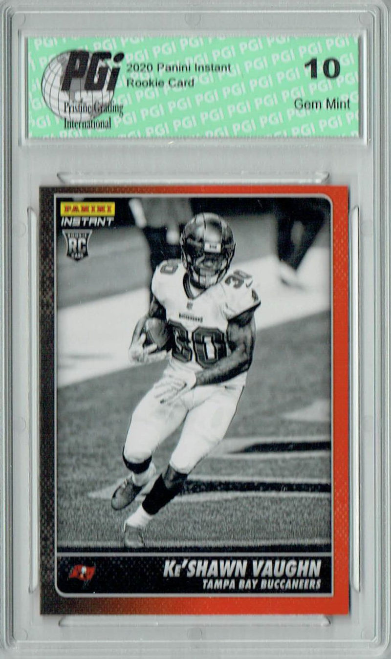 Ke'shawn Vaughn 2020 Panini Instant Black & White #BW35 1/518 Rookie Card PGI 10