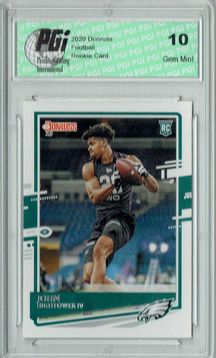 Jalen Reagor 2020 Donruss Football #315 Eagles Rated Rookie Card PGI 10