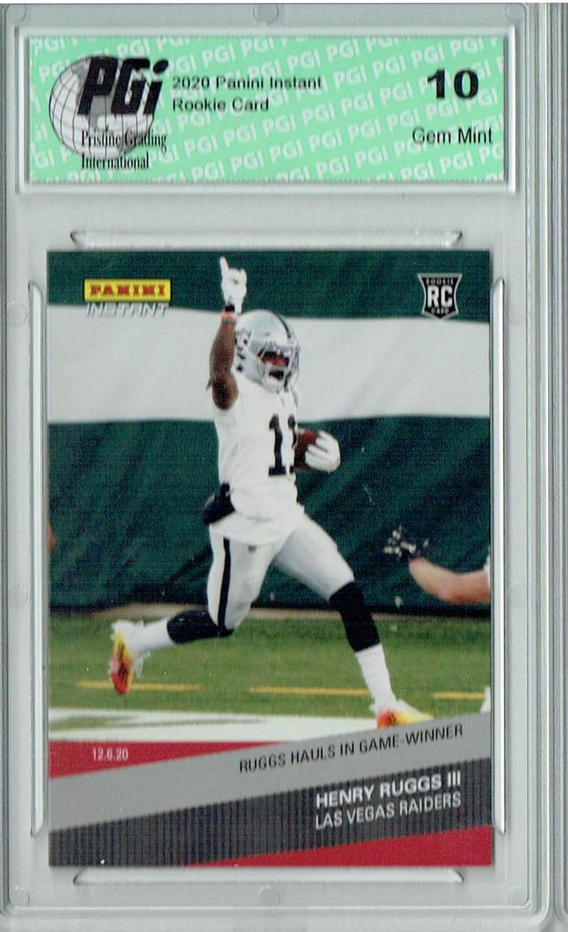 Henry Ruggs 2020 Panini Instant #148 Only 203 Ever Made Rookie Card PGI 10