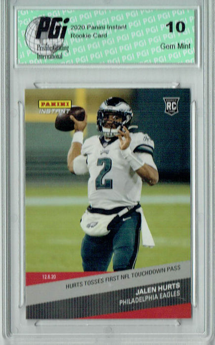 Jalen Hurts 2020 Panini Instant #152 1 of 574 Made Rookie Card PGI 10