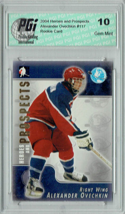 Alexander Ovechkin 2005 ITG Heroes & Prospects #117 Rookie Card PGI 10