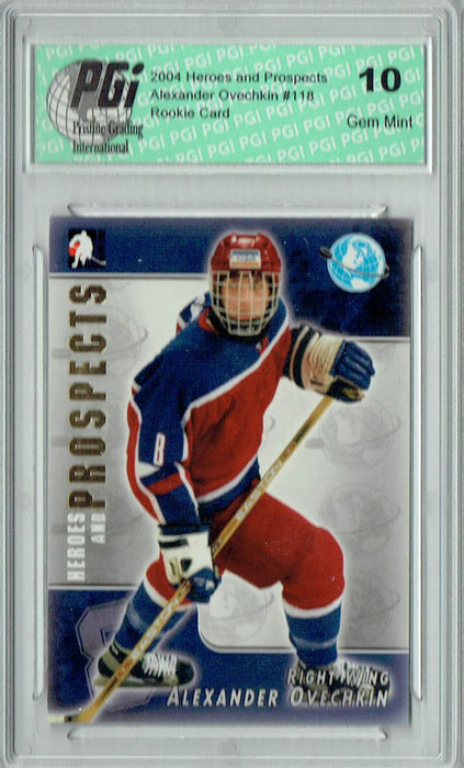 Alexander Ovechkin 2005 ITG Heroes & Prospects #118 Rookie Card PGI 10