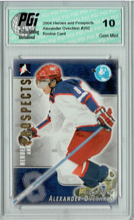 Alexander Ovechkin 2005 ITG Heroes & Prospects #202 Rookie Card PGI 10