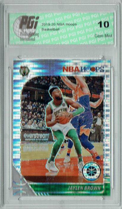 Jaylen Brown 2019 NBA Hoops #7 Pulsar Premium Stock Card PGI 10