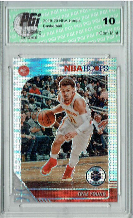 Trae Young 2019 NBA Hoops #1 Pulsar Premium Stock Card PGI 10