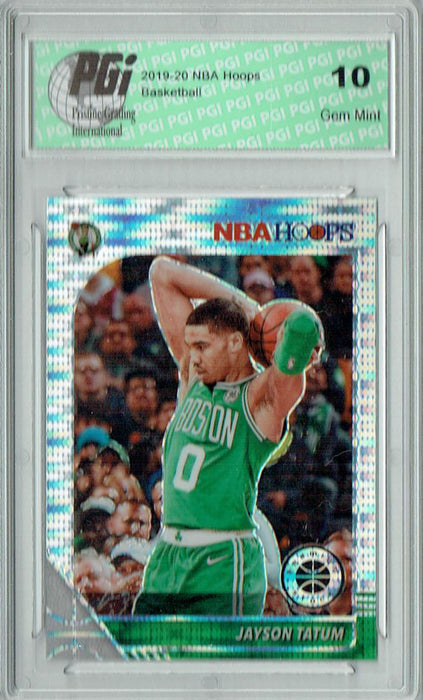 Jayson Tatum 2019 NBA Hoops #6 Pulsar Premium Stock Card PGI 10