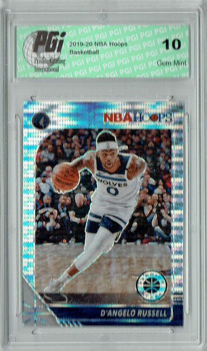 D'Angelo Russell 2019 NBA Hoops #18 Pulsar Premium Stock Card PGI 10