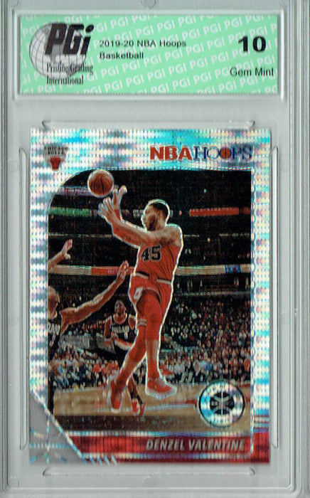 Denzel Valentine 2019 NBA Hoops #30 Pulsar Premium Stock Card PGI 10