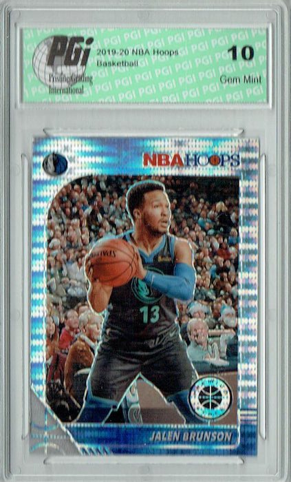 Jalen Brunson 2019 NBA Hoops #42 Pulsar Premium Stock Card PGI 10