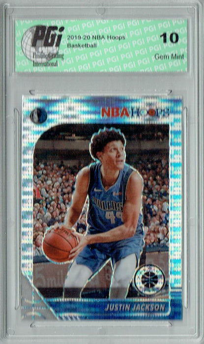 Justin Jackson 2019 NBA Hoops #44 Pulsar Premium Stock Card PGI 10