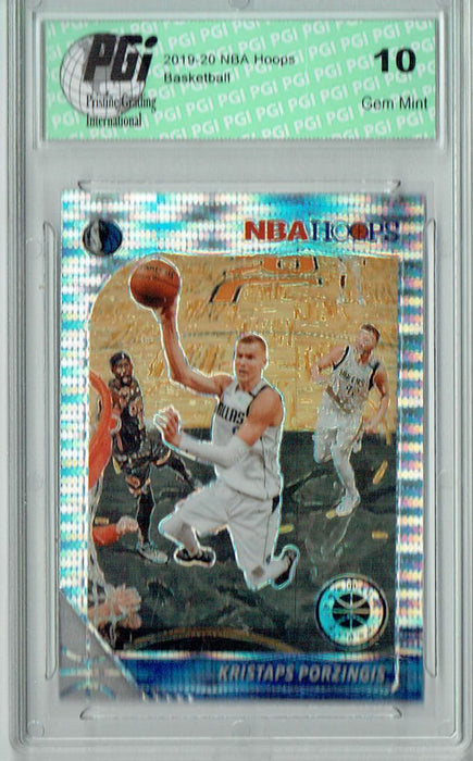 Kristaps Porzingis 2019 NBA Hoops #40 Pulsar Premium Stock Card PGI 10