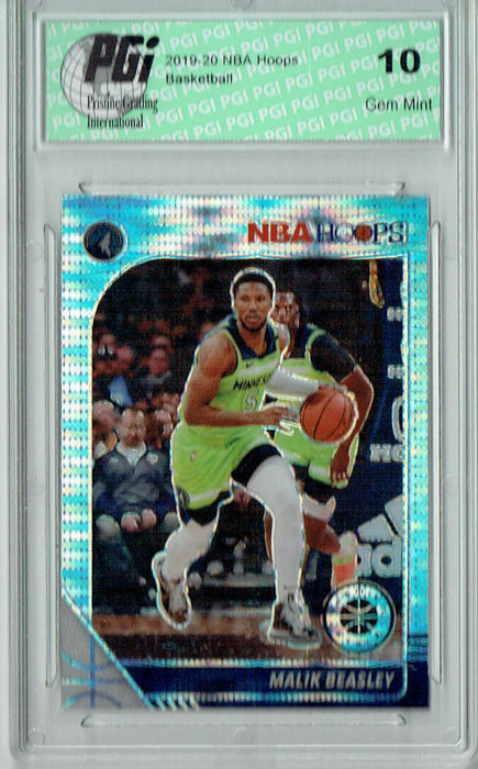 Malik Beasley 2019 NBA Hoops #49 Pulsar Premium Stock Card PGI 10