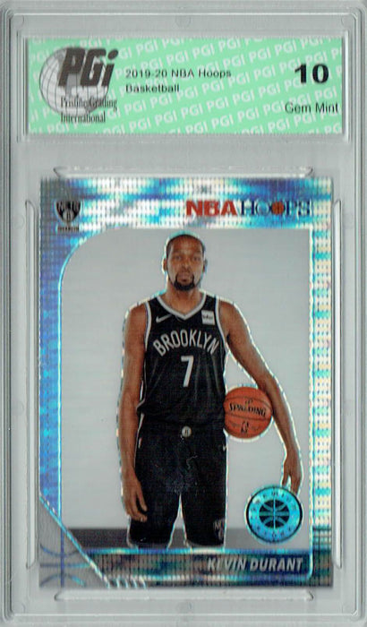 Kevin Durant 2019 NBA Hoops #61 Pulsar Premium Stock Card PGI 10