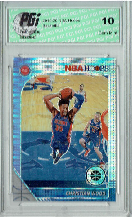 Christian Wood 2019 NBA Hoops #64 Pulsar Premium Stock Card PGI 10