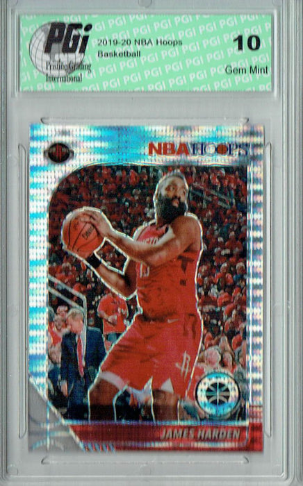 James Harden 2019 NBA Hoops #66 Pulsar Premium Stock Card PGI 10