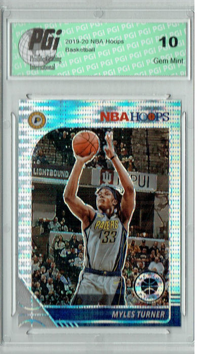 Myles Turner 2019 NBA Hoops #77 Pulsar Premium Stock Card PGI 10