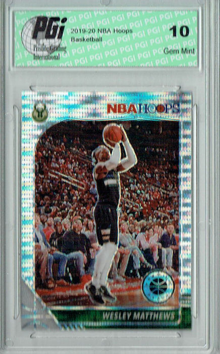 Wesley Matthews 2019 NBA Hoops #75 Pulsar Premium Stock Card PGI 10