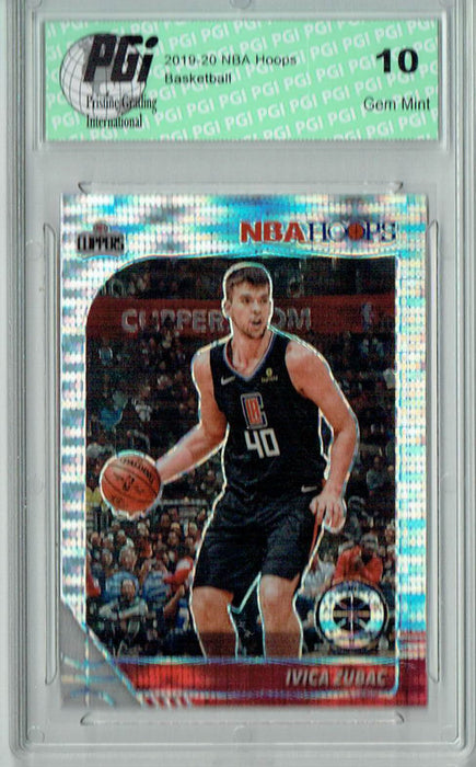 Ivica Zubac 2019 NBA Hoops #85 Pulsar Premium Stock Card PGI 10