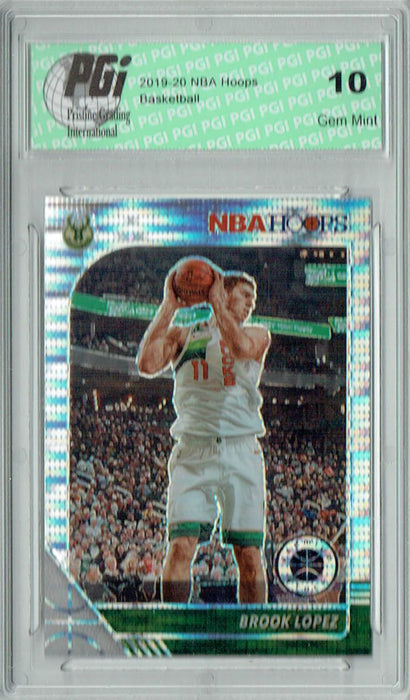 Brook Lopez 2019 NBA Hoops #106 Pulsar Premium Stock Card PGI 10