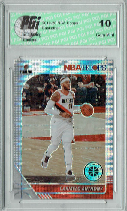 Carmelo Anthony 2019 NBA Hoops #105 Pulsar Premium Stock Card PGI 10