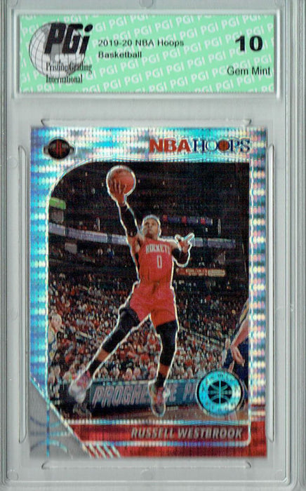 Russell Westbrook 2019 NBA Hoops #129 Pulsar Premium Stock Card PGI 10